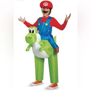 Super Mario Bros youth inflatable Mario and Yoshi brand new Halloween costume